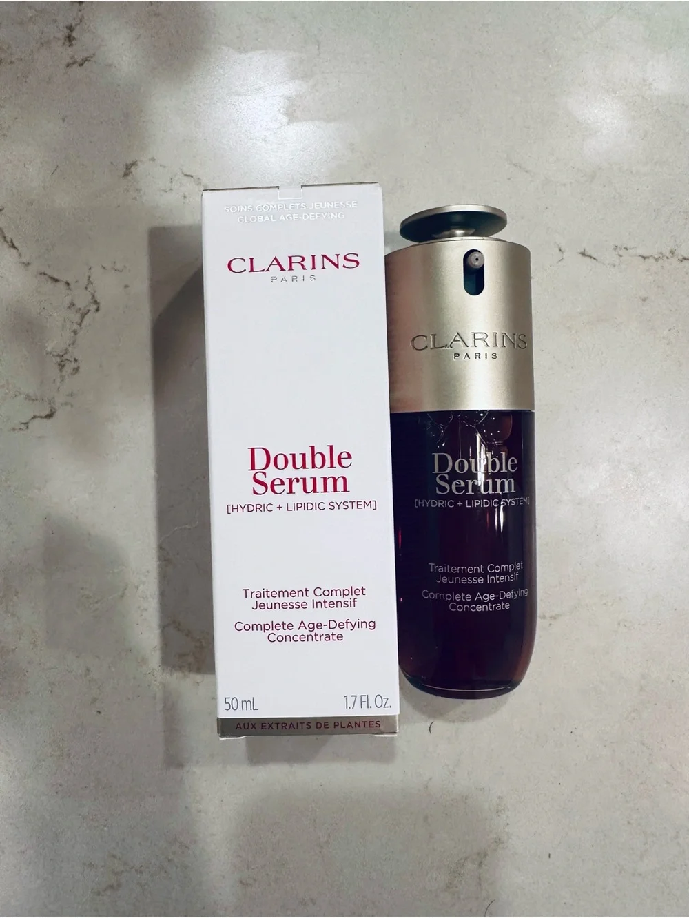 New in box Clarins Double Serum 1.7oz